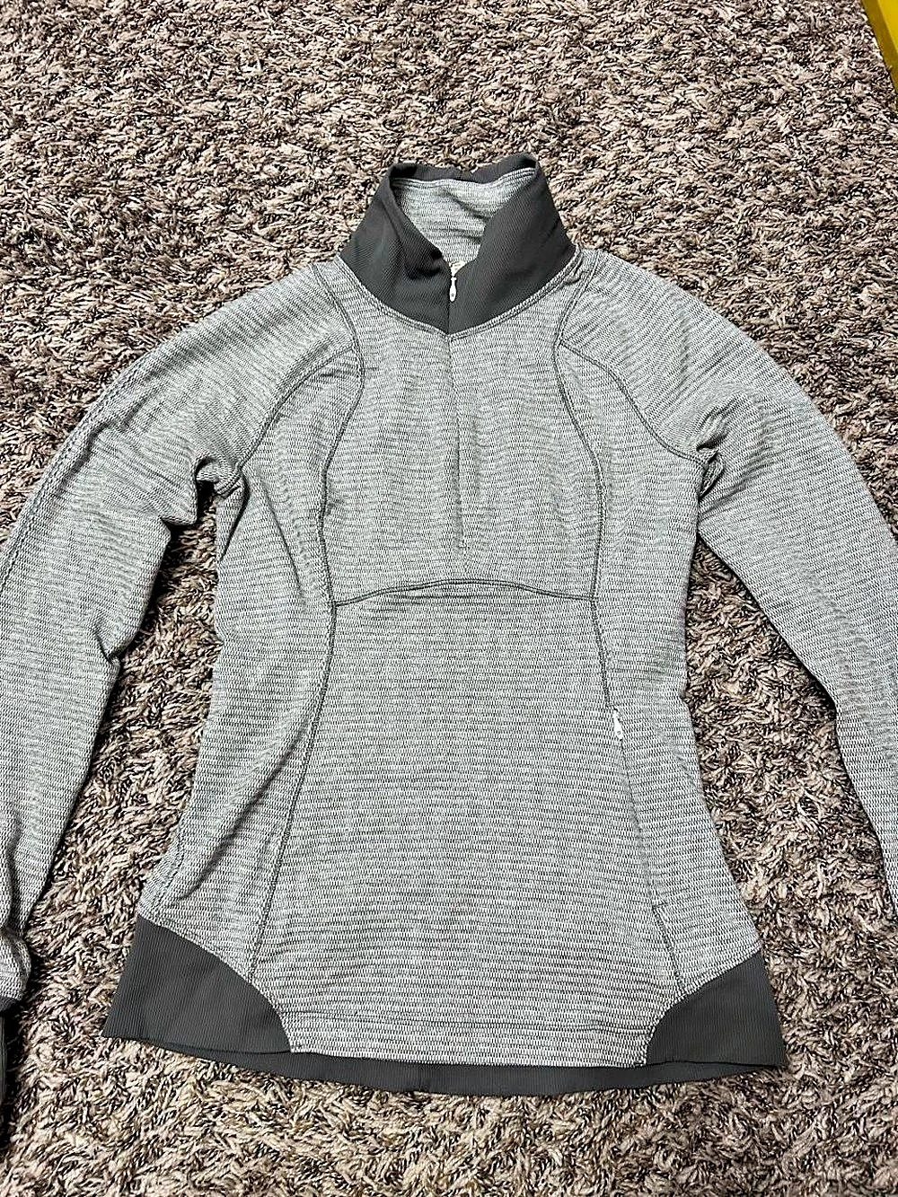Lululemon It's Rulu Run Half-Zip Gray Pullover Size 4